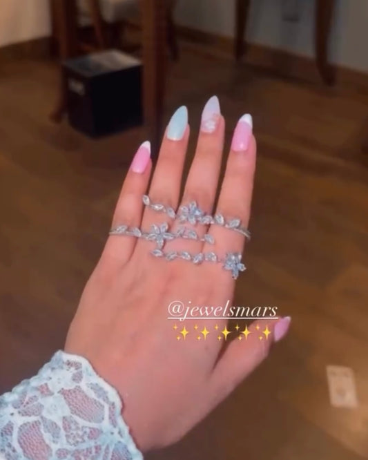 Petal Shimmer hand jewellery
