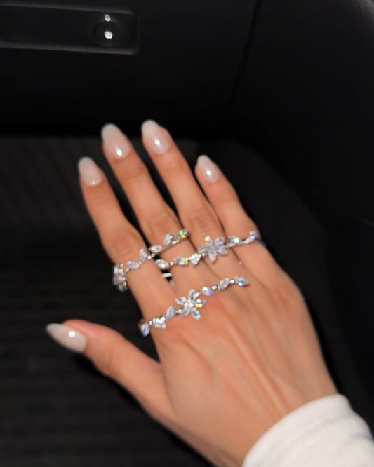 Petal Shimmer hand jewellery
