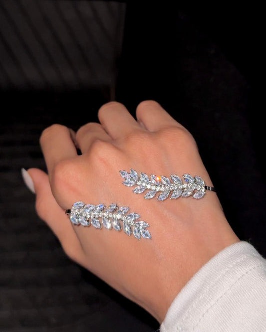 Petal Shimmer hand jewellery